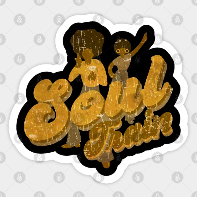 VINTAGE SOUL TRAIN DANCING VECTOR Sticker by fatkahstore